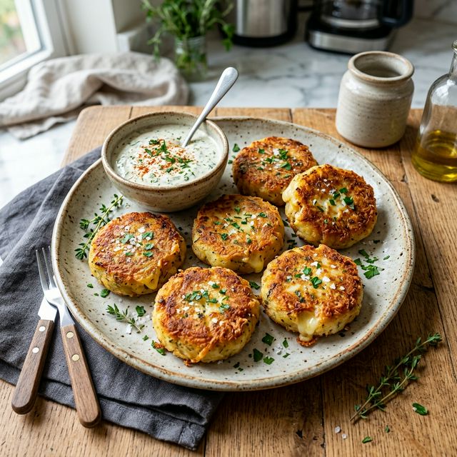 Cheese Stuffed Potato Patties